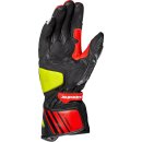 Spidi Carbo 7 Motorrad Handschuh rot neongelb schwarz