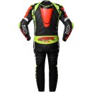 4SR Racing AR Neon Lederkombi 1Pc schwarz neonrot neongelb