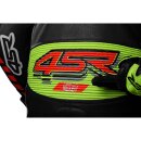 4SR Racing AR Neon Lederkombi 1Pc schwarz neonrot neongelb