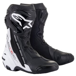 Alpinestars Supertech R Stiefel schwarz weiss