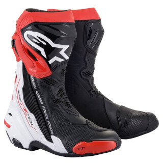 Alpinestars Supertech R Stiefel schwarz weiss rot