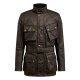 Belstaff Trialmaster Pro Wax-Cotton Motorrad-Jacke braun