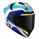 KYT TT Course Grand Prix Helm weiss blau gelb