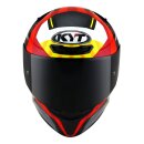 KYT TT Course Flux Helm grau rot gelb