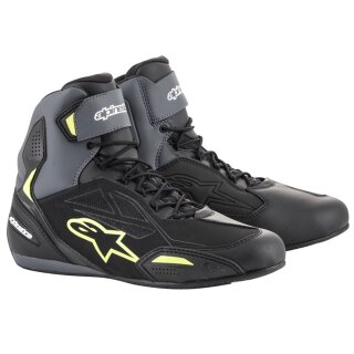 Alpinestars Faster-3 DS Kurz-Stiefel schwarz grau neongelb