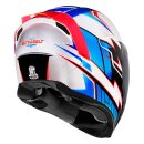 Icon Airflite Ultrabolt Helm weiss blau rot