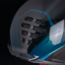 Icon Airflite Ultrabolt Helm weiss blau rot