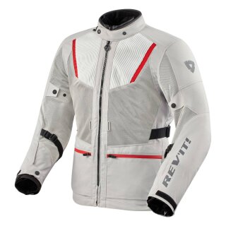 Revit Levante 2 H2O Motorrad-Jacke Textil silber