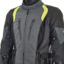 Stadler Superior Active Motorrad-Jacke grau neongelb schwarz