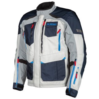 Klim Carlsbad Motorrad-Jacke Textil grau blau