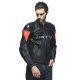 Dainese Racing 4 Motorrad Leder-Jacke schwarz neonrot