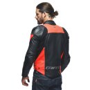 Dainese Racing 4 Perf. Motorrad-Jacke schwarz neonrot