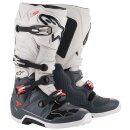 Alpinestars Tech 7 Cross-Stiefel dunkelgrau grau neonrot