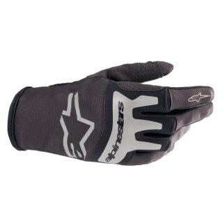 Alpinestars Techstar Motocross-Handschuh schwarz silber