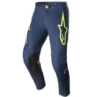 Alpinestars Supertech Bruin Motocross-Hose blau neongelb