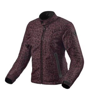 Revit Shade H2O Ladies Damen Motorrad-Jacke Leopard rot