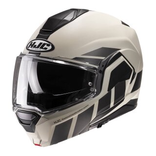 HJC i100 Beis Klapphelm MC9SF matt beige schwarz