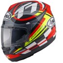 Arai RX-7V Evo TT Isle of Man 23 Racing-Helm rot neongelb