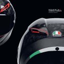 AGV Pista GP RR Italia Carbonio Forgiato Helm grau rot...