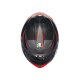 AGV K6 S Slashcut Motorrad-Helm schwarz grau rot