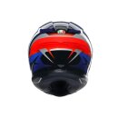 AGV K6 S Slashcut Motorrad-Helm schwarz blau rot