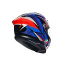 AGV K6 S Slashcut Motorrad-Helm schwarz blau rot