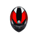 AGV K6 S Hyphen Motorrad-Helm schwarz rot weiß