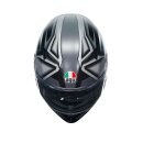 AGV K3 Compound Motorrad-Helm mattschwarz grau