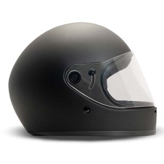 DMD Rivale Retro Integralhelm Uni mattschwarz