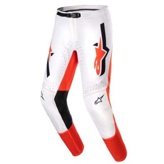 Alpinestars Supertech Ward Motocross-Hose weiß orange