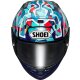 Shoei X-SPR PRO Marquez Barcelona TC-10 Helm blau türkis
