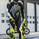 Dainese Audax D-Zip 1Pc Perf Kombi schwarz neongelb weiß