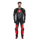 Dainese Audax D-Zip 1Pc Perf Kombi schwarz neonrot anthrazit