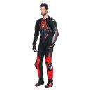 Dainese Audax D-Zip 1Pc Perf Kombi schwarz neonrot anthrazit