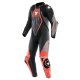 Dainese Audax D-Zip 1Pc Perf Kombi schwarz neonrot anthrazit