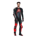 Dainese Audax D-Zip 1Pc Perf Kombi schwarz neonrot anthrazit