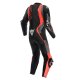 Dainese Audax D-Zip 1Pc Perf Kombi schwarz neonrot anthrazit