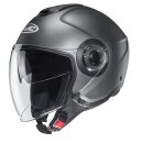 HJC i40N Motorrad Jethelm Uni Semi matt Titanium grau