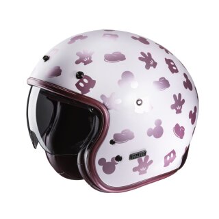 HJC V31 Disney Jethelm MC8SF matt weiß pink Mountbatten