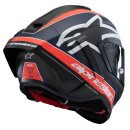 Alpinestars Supertech R10 Team Carbon-Helm mattschwarz neonrot blau