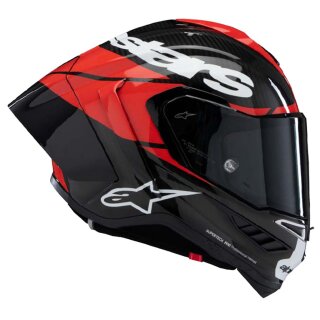 Alpinestars Supertech R10 Element Carbon-Helm schwarz rot weiß