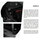 Alpinestars Supertech R10 Element Carbon-Helm schwarz silber