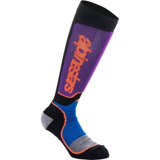 Alpinestars Mx Plus Offroad Socken schwarz blau violett