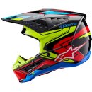 Alpinestars S-M5 Action 2 Crosshelm 22.06 schwarz neongelb rot