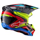 Alpinestars S-M5 Action 2 Crosshelm 22.06 schwarz neongelb rot