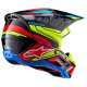 Alpinestars S-M5 Action 2 Crosshelm 22.06 schwarz neongelb rot