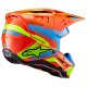 Alpinestars S-M5 Action 2 Crosshelm 22.06 neonorange türkis neongelb