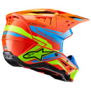 Alpinestars S-M5 Action 2 Crosshelm 22.06 neonorange türkis neongelb