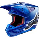 Alpinestars S-M5 Corp Crosshelm 22.06 blau glanz