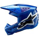 Alpinestars S-M5 Corp Crosshelm 22.06 blau glanz